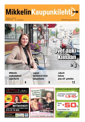 Mikkelin Kaupunkilehti 36/2017
