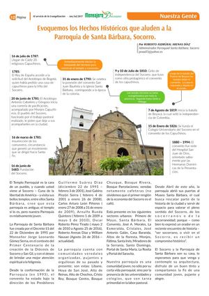 Parroquia Santa Bárbara, Socorro