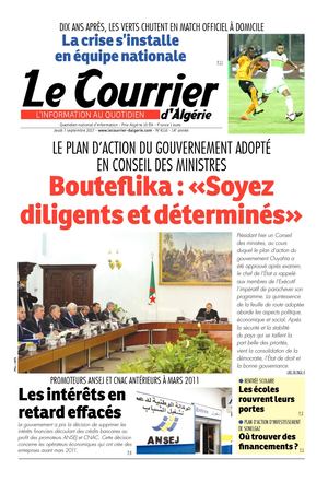 Le Courrier D'Algérie Du Jeudi 7 Septembre 2017
