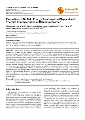 Calaméo - Trivedi Effect – Evaluation of Biofield Energy Treatment on ...
