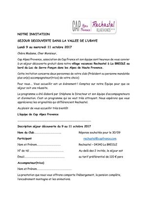 EDUCTOUR Vallée de l'Ubaye Clubs/Associations