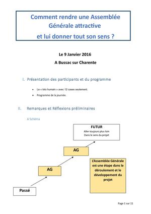 Comment rendre attractive une AG ?
