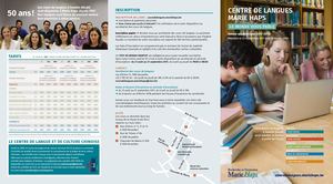 Cours De Langues Marie Haps Programme Des Cours 2017 2018
