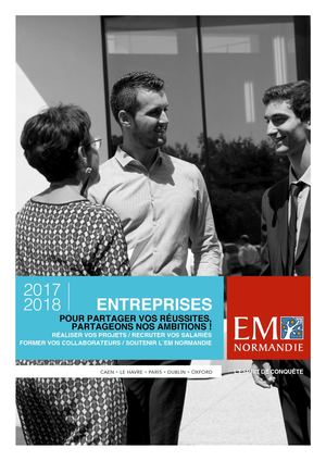 EM Normandie plaquette entreprises