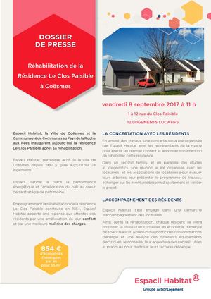 Réhabilitation de la Résidence Le Clos Paisible à Coësmes (35)