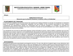 Proyecto De Democracia Mua 2017