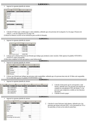 Ejercicios Función Si