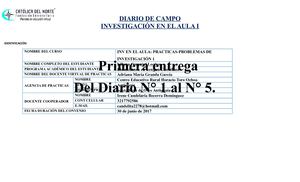 Diarios De Campo Prácticas