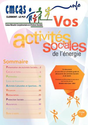 CMCAS Clermont Le Puy Livret D'accueil