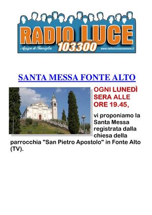 Santa Messa Fonte Alto