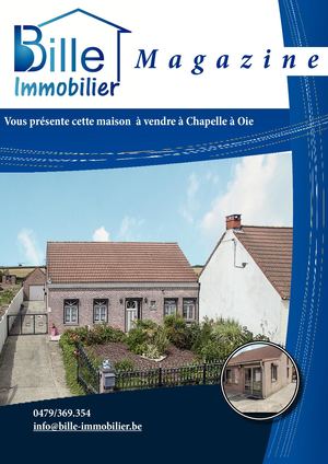 Bille Immobilier maison à vendre à Chapelle à Oie