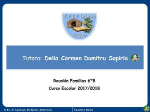 Presentación Familias 6ºb 17 18 Trim 1