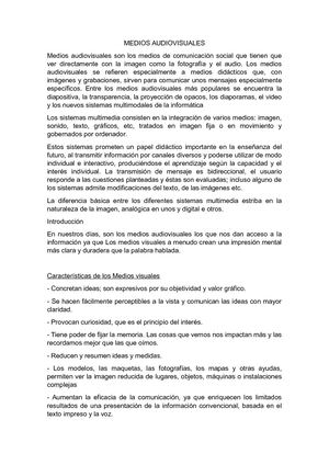 Medios Audiovisuales