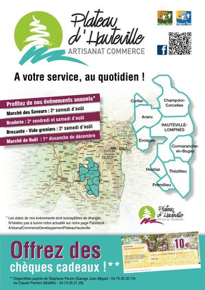 Dépliant Adhérents Union Commerciale du Plateau d'Hauteville