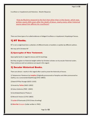 Crucifixion or Impalement , Historians and Muslim Perspective