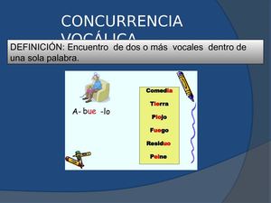 CONCURRENCIA VOCÁLICA