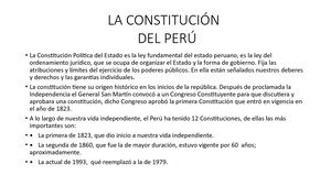 La Consttución