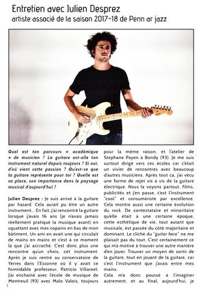 Interview Julien Desprez
