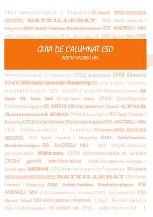 Guia De L'alumne 17 18 Eso
