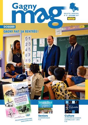 Gagny Magazine  N°37 - Septembre 2017