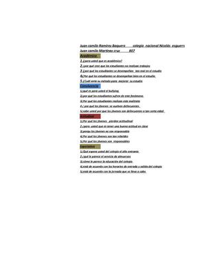 Encuesta Institucional