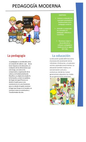 Pedagogia Moderna Taller S3 U2 F Pdf