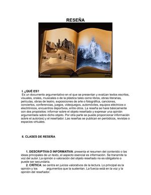 Pautas Para Reseña