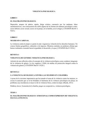 Violencia Psicologica