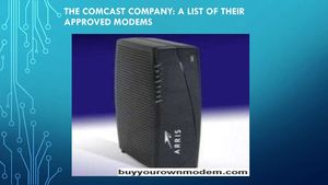 The Comcast Company A List Of Their Approved Modems