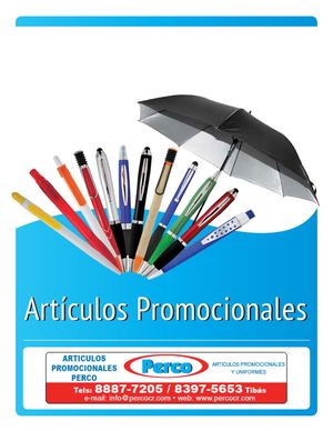 Catalogo Perco Artículos Promocionales Costa Rica