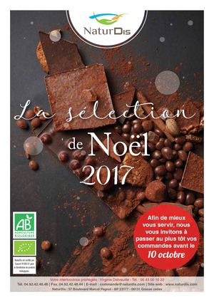 Catalogue Chocolats de Noël NATURDIS 2017