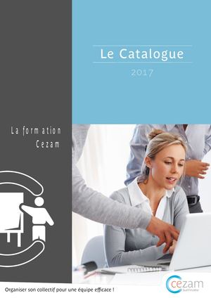 Catalogue Formations Cezam Sud Finistère 2017