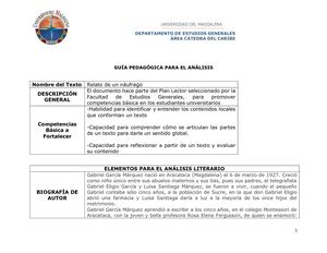 Guía Para Análisis Literario