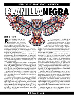 Planilla Negra