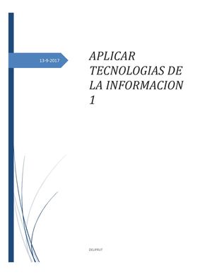 Aplicar Tecnologias De La Información 1