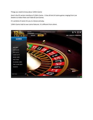12win Bet Casino