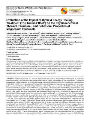 Calaméo - Trivedi Effect – Evaluation of the Impact of Biofield Energy ...