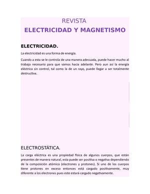 Revista (Electricidad Y Magnetismo)