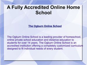 The Ogburn Online School