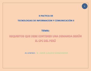 Los Requisitos De La Demanda Según El Codigo Procesal Civil