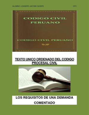 Texto Unico Ordenado Del Codigo Procesal Civil