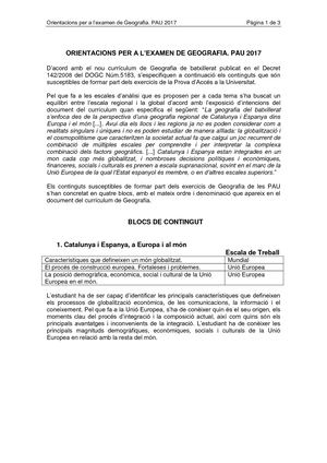 Orientacions Examen Geografia