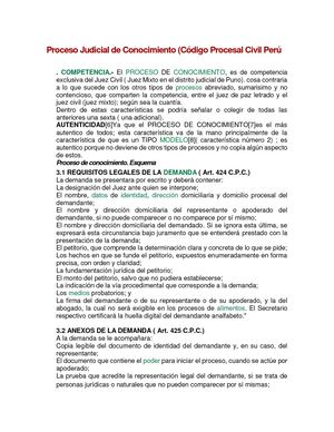 Proceso Judicial De Conocimiento