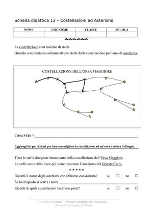 12 - Costellazioni Ed Asterismi