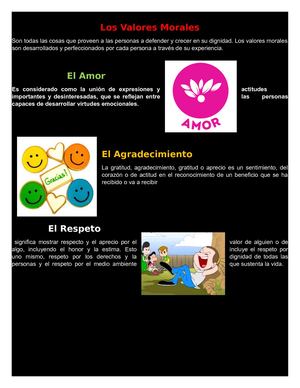 Valores Y Principios Morales