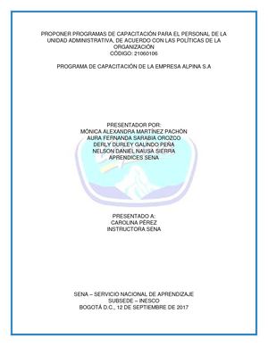 Programa De Capacitación