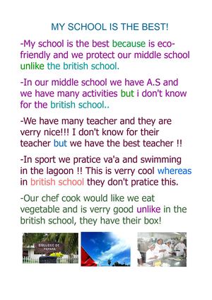 Cannelle Fernandez 402 My School Is The Best