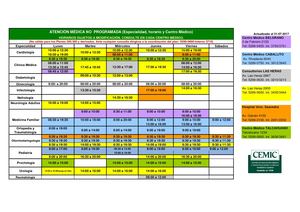 Planilla Atencion No Programada