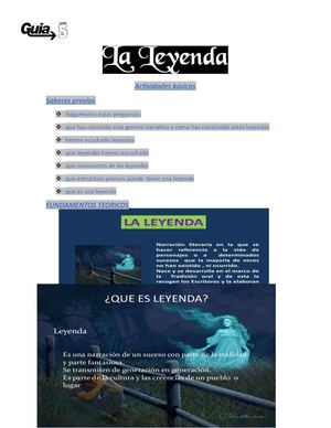Actividades Básicas de la leyenda