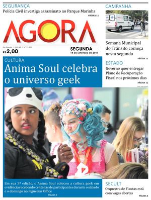 Jornal Agora - Edição 11850 - 18 de Setembro de 2017